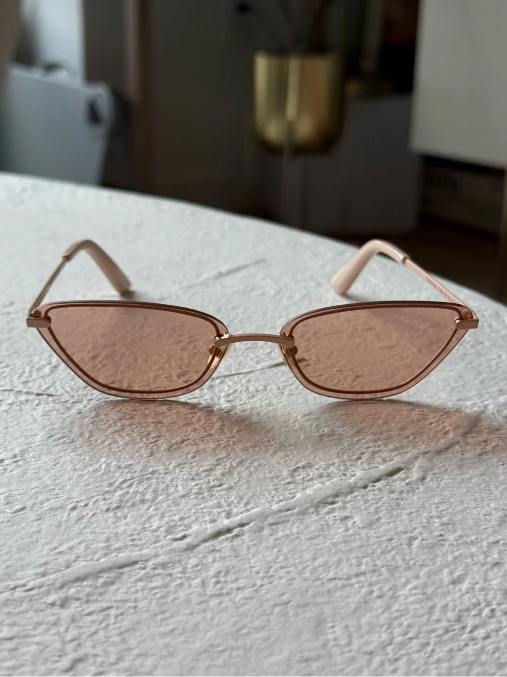 Zimmermann Sol Klyst Cat-Eye Sunglasses, Rose Gold / Pink